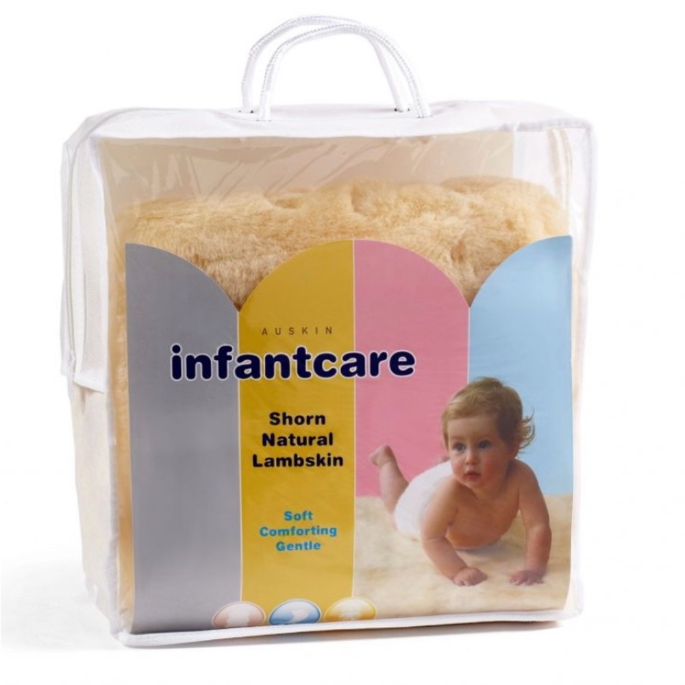 AUSKIN Infantcare Shorn Natural Lambskin Baby Rug – NWT - Picture 2 of 4